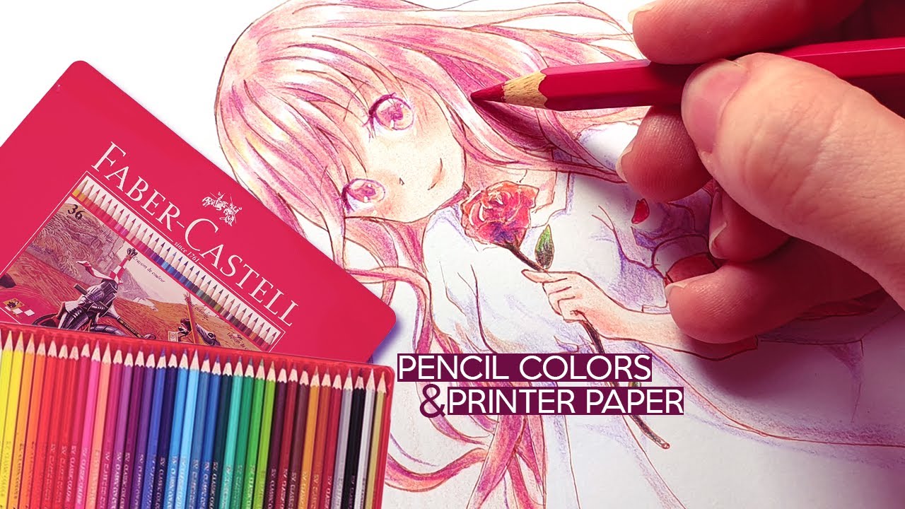 Pencil Colors on Printer Paper ☆ Faber-Castell Classic 