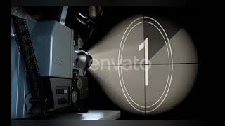 Projector Animation Working.. Shining And Filtering Light Through A Transparent Lens In A Screen..