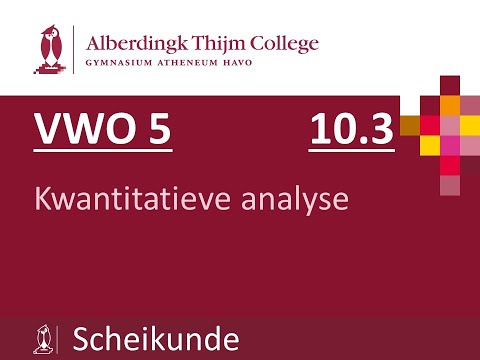 Video: Wat is chemie kwantitatieve analyse?