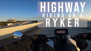 How is Highway Riding on a CanAm Ryker?