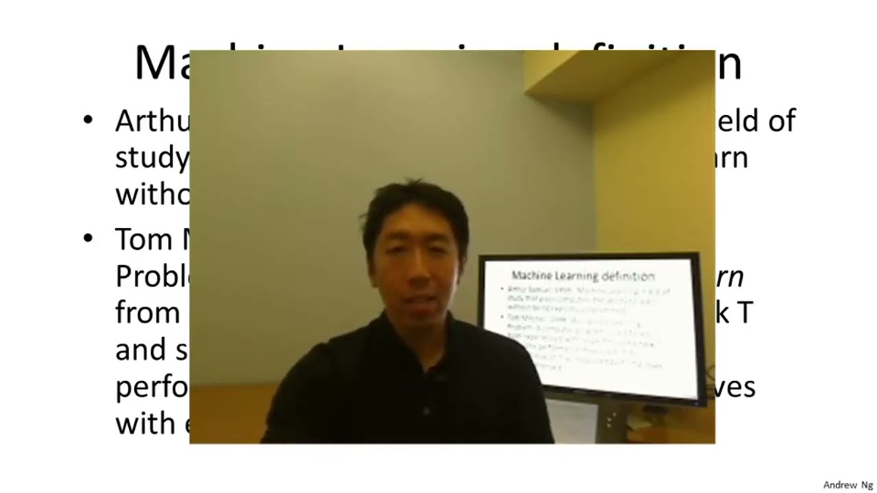 What is Machine Learning - Andrew Ng