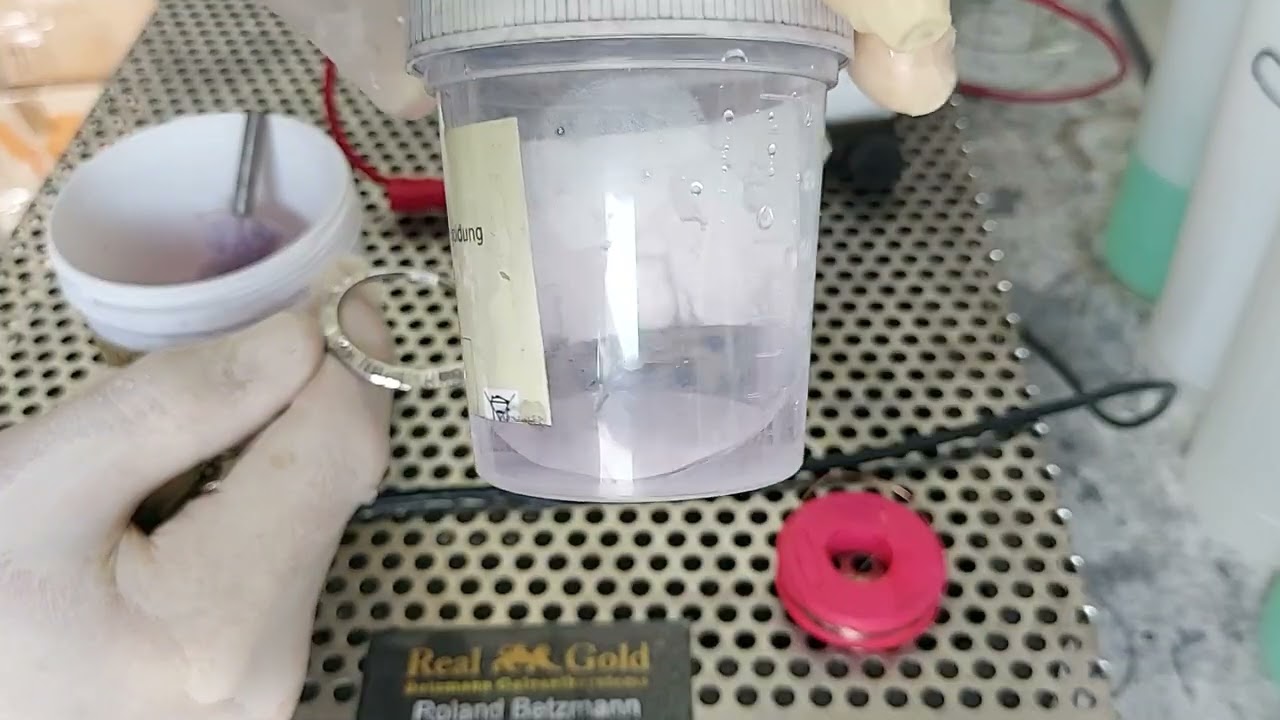 Anleitung selber vergolden Uhrenlünette - Goldton anpassen - Weißgold