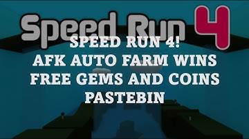 🏃 SPEED RUN 4! - FREE ROBLOX SCRIPT/HACK - AUTO FARM WINS - FREE COINS AND DIAMONDS - PASTEBIN
