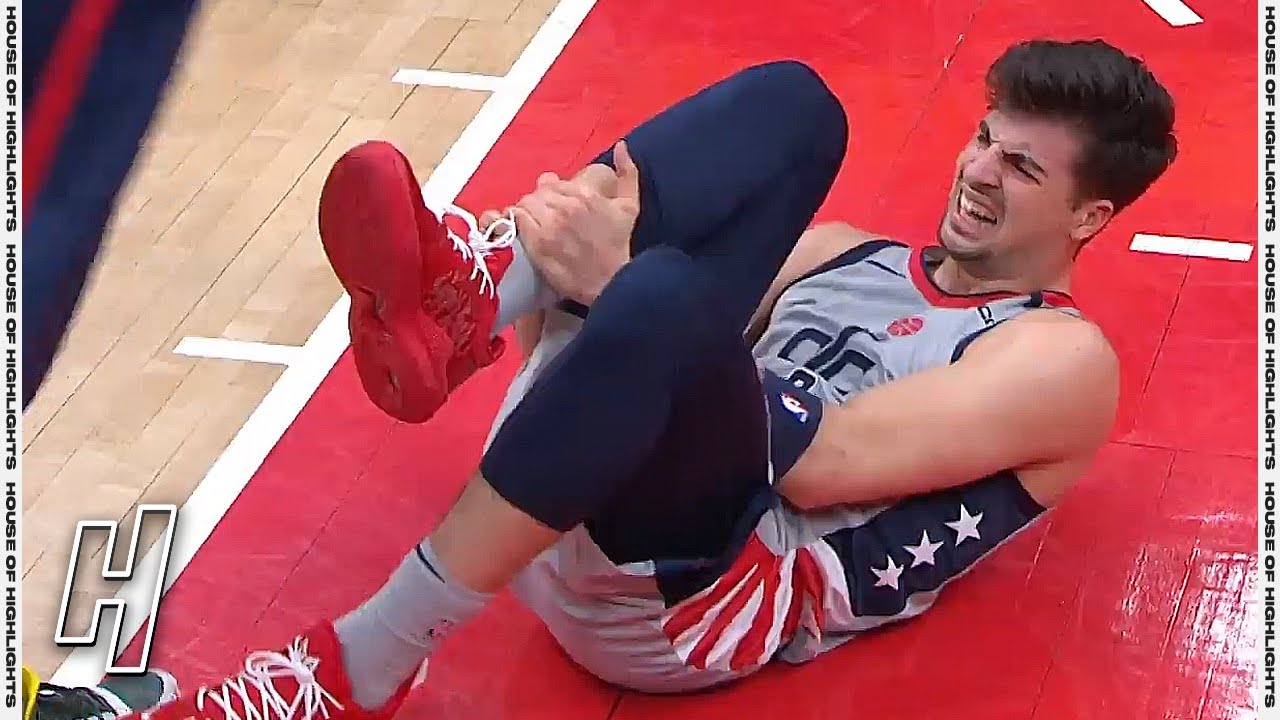 Wizards' Deni Avdija wheeled off with ankle injury