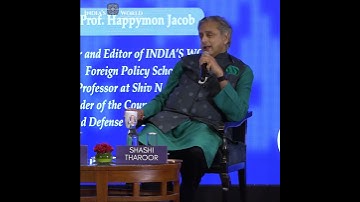 "There is...the feeling that we benefit more from ad hocery than I believe we do,” Dr Shashi Tharoor