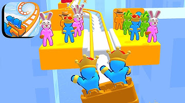 Runner Coaster ​- All Levels Gameplay Android,ios (Levels 45-47)