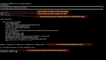 Checking  SSL certificate’s expiry date of domains with Python script.