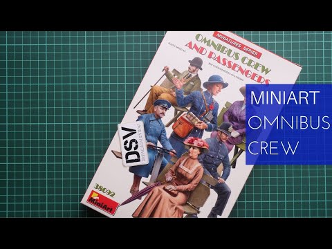 Video: MiniArt 38092 posádka a cestující omnibusu (1/35)