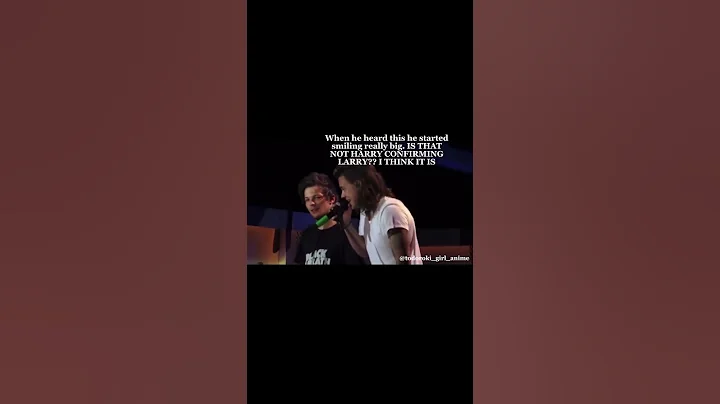 Am I the first one to notice this Larry moment??💙💚 #onedirection #harrystyles #louistomlinson #larry