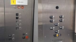 Montgomery Kone & ThyssenKrupp Hydraulic Elevators - Plaza del Sol Garage - Bayamon, PR
