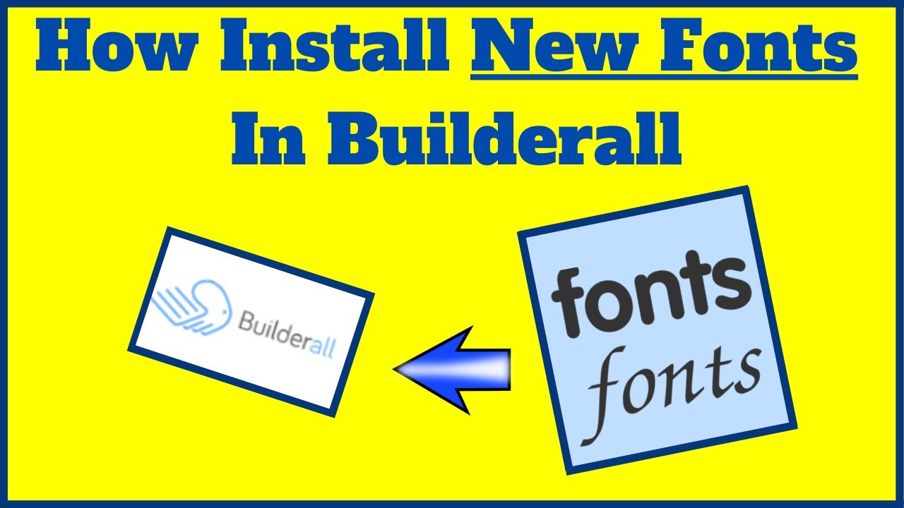 How to import new fonts to builderall