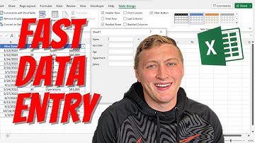 How To Speed Up Data Entry In Excel | Data Entry Forms