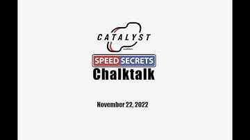Speed Secrets Chalktalk: Garmin Catalyst™ What