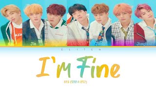 BTS (방탄소년단) - I'm Fine (Color Coded Lyrics Eng/Rom/Han/가사)
