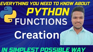 Python Function Creation | Python functions |#pythonfunctions #functionsinpython #functiondefinition