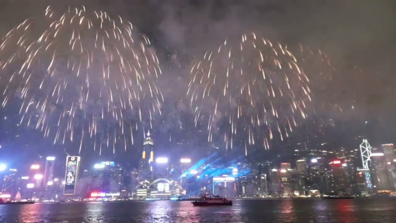 Chinese New Year Firework Tsim Sha Tsui