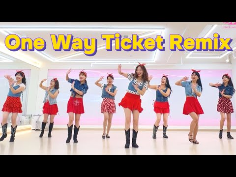 One Way Ticket Remix Linedance Beginner 원 웨이 티켓 리믹스 라인댄스 JLDK 금요동호회