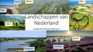 Landschappen van Nederland: zand, klei, veen, löss, stuwwal, ijstijd, droogmakerij en boerderijtypes