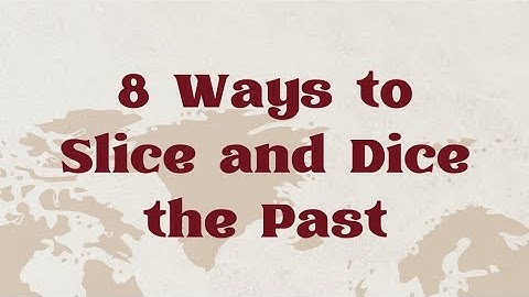 Different types of history periodizations