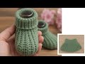 جديد لكلوك جوارب كروشيه ولادي او بناتي سهل جدا للمبتدئين Crochet Easy Baby Slipper