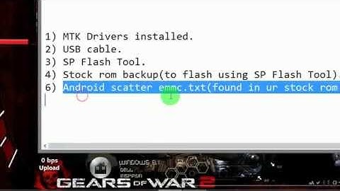 Flashing Stock Rom Using SP Flash Tool(in short)