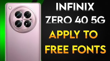 Infinix Zero 40 5g me free fonts apply kaise kare |How to apply free fonts in infinix Zero 40