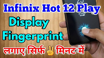 How to display fingerprint lock infinix hot 12 play | infinix hot 12 play display fingerprint lock
