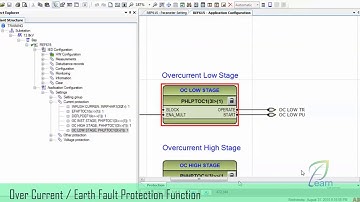 ABB REF615 Overcurrent and Earth fault protection function setting , configuration and testing.
