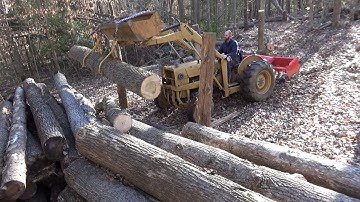Lifting Logs with a Tractor - Log Tongs