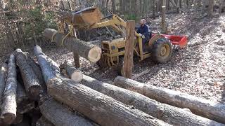 Lifting Logs with a Tractor  Log Tongs