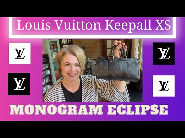 LOUIS VUITTON Reverse Monogram Eclipse Keepall XS Black | FASHIONPHILE
