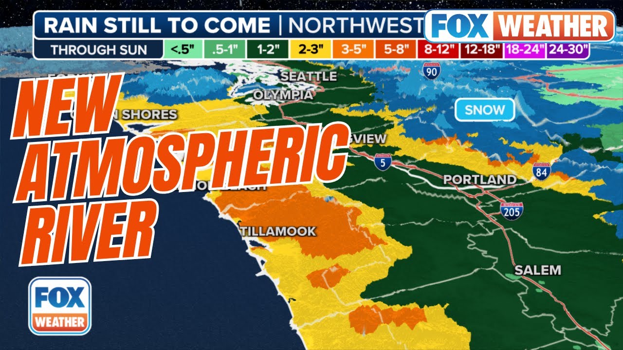 Another Atmospheric River To Pound Pacific Northwest With Heavy Rain ...
