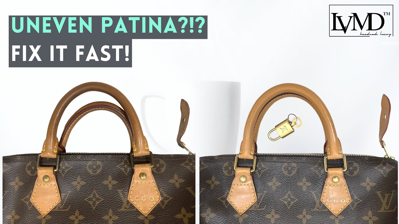 How To Fix Dark & Uneven Patina Permanently  Louis Vuitton Satisfying  Makeover 