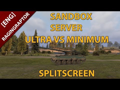 [ENG] World of Tanks Sandbox Server: Murovanka HD MAP, ULTRA VS MINIMUM SETTINGS