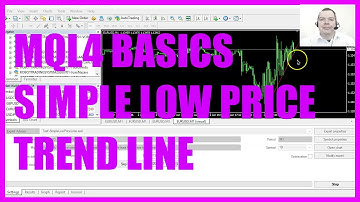 MQL4 TUTORIAl BASICS - 90 SIMPLE LOW PRICE TREND LINE OBJECT