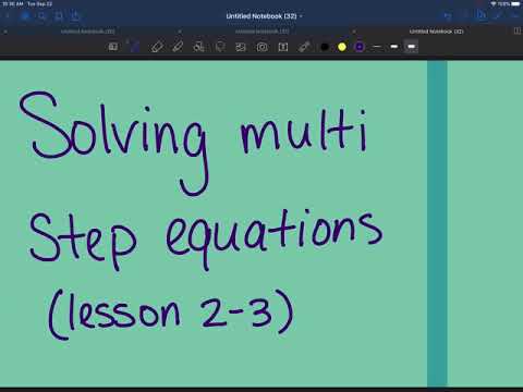2-3 Solving Multi