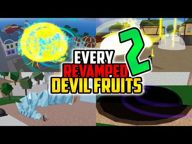 All REVAMPED & Fruit Models Devil Fruit Showcase Blox Fruits