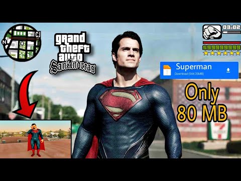 how to download superman mod in gta san andreas android - YouTube