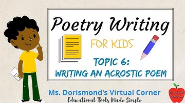 ✏️ How to Write an Acrostic Poem | Poetry Writing for Kids and Beginners