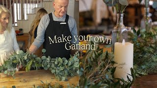 Making a Table Garland with Mom and Dad  - The Greenery Box