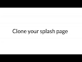 Clone a splash page  classic hotspot by tanaza