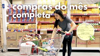 COMPRAS DO MÊS COMPLETA NO MERCADO ATACADO | VLOG