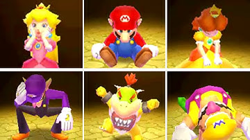 Mario Party: Island Tour - All Game Over Screens