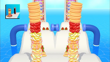 PANCAKE RUN 🥞😍 Very Satisfying And Relaxing ASMR Slicing Game