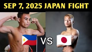 September 7, 2025 Jeo Santisima Philippines Vs Japan Narumi Yukawa Date Boxing Match