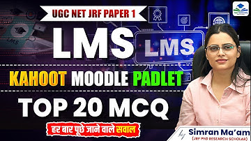 UGC NET JRF 2025 | LMS in Teaching | Top 20 MCQs | Teaching Aptitude | Apni University | Simran Mam