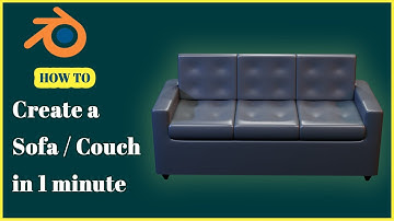 Create a Sofa / Couch in One Minute | Blender 3D