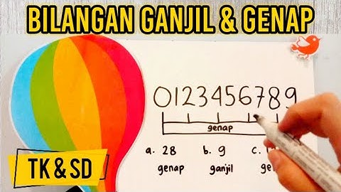 SUPER MUDAH!! Belajar Bilangan Ganjil dan Genap untuk TK dan SD