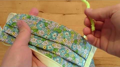 Adding Nose Wire to Cloth Masks