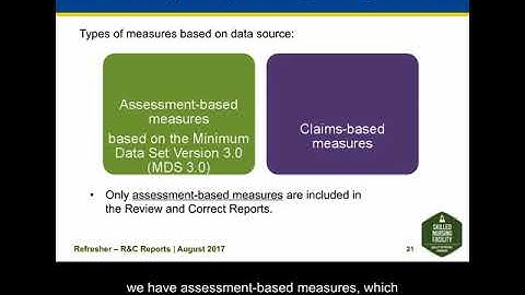 August 2017 SNF Review and Correct Reports Refresher Webinar